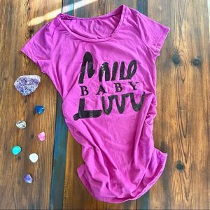 Motherhood Maternity Baby Love Sequin Top